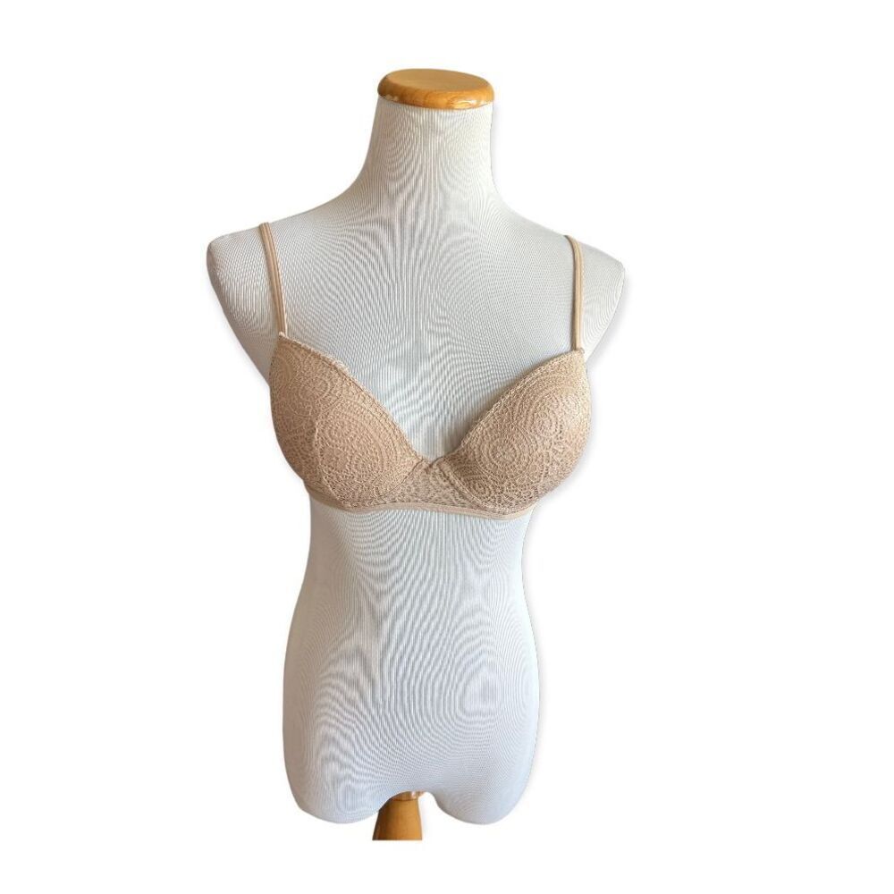 Womens Lucky Brand Lace Front Bra - Sz 34C
